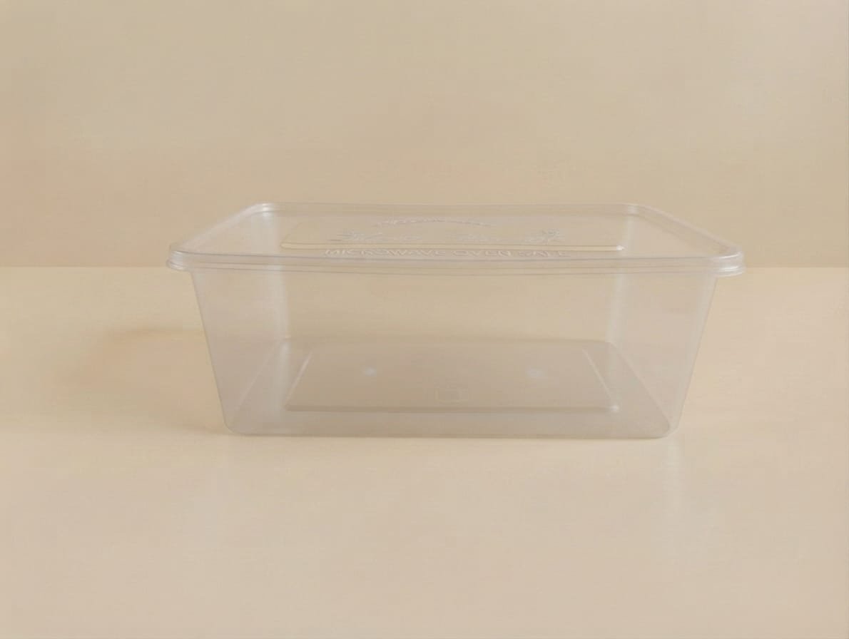 Thinwall Rectanggle 750ml — kemasan plastik